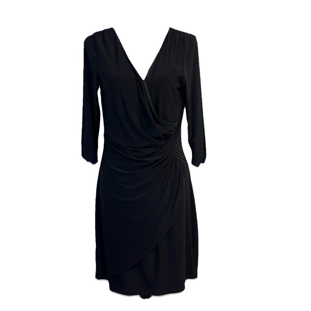 NueVa Dress Dress sz 14 Black Slinky Stretch Cocktail Wedding Evening Bodycon